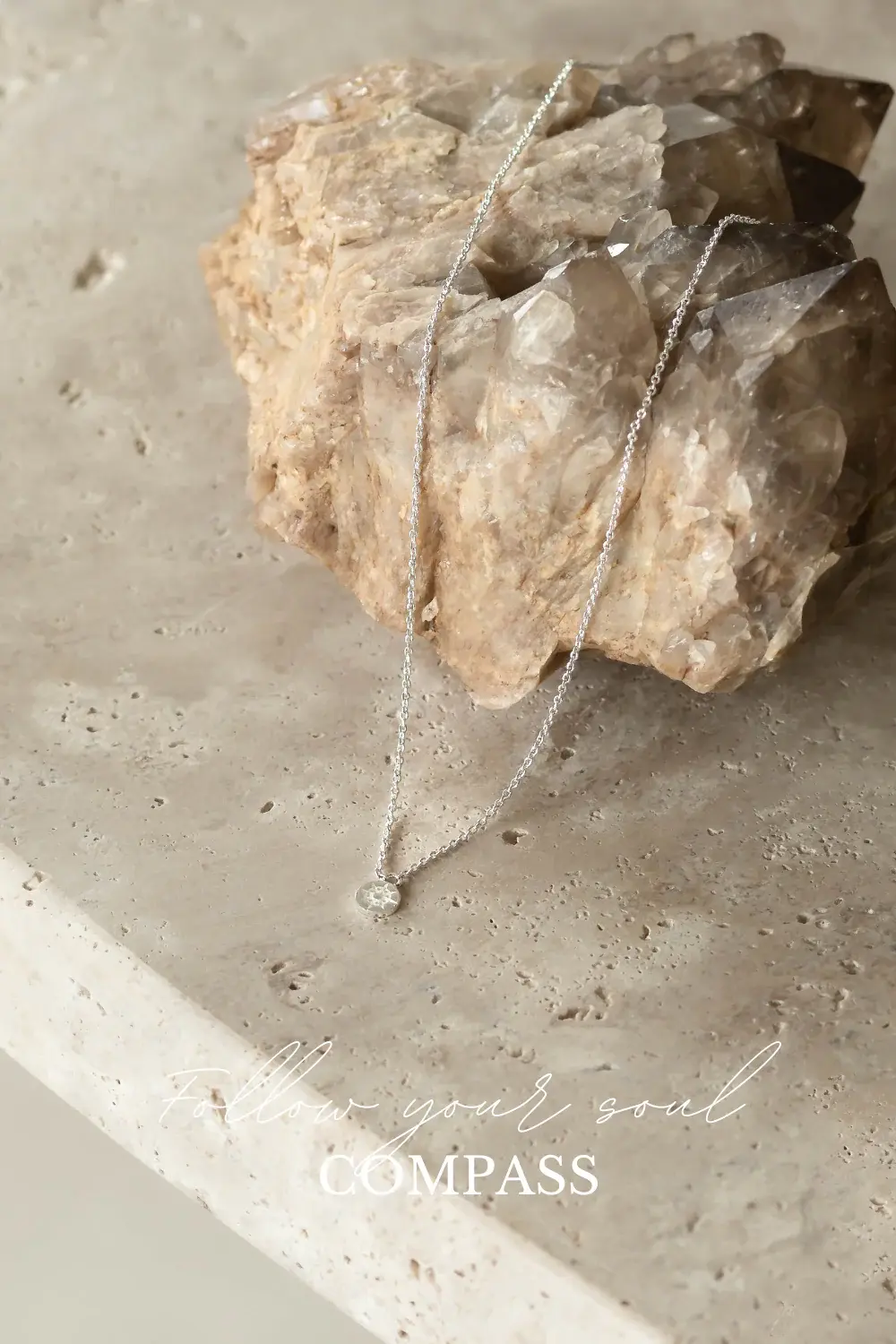 Riverstones Riverstones Compass Ketting Zilver