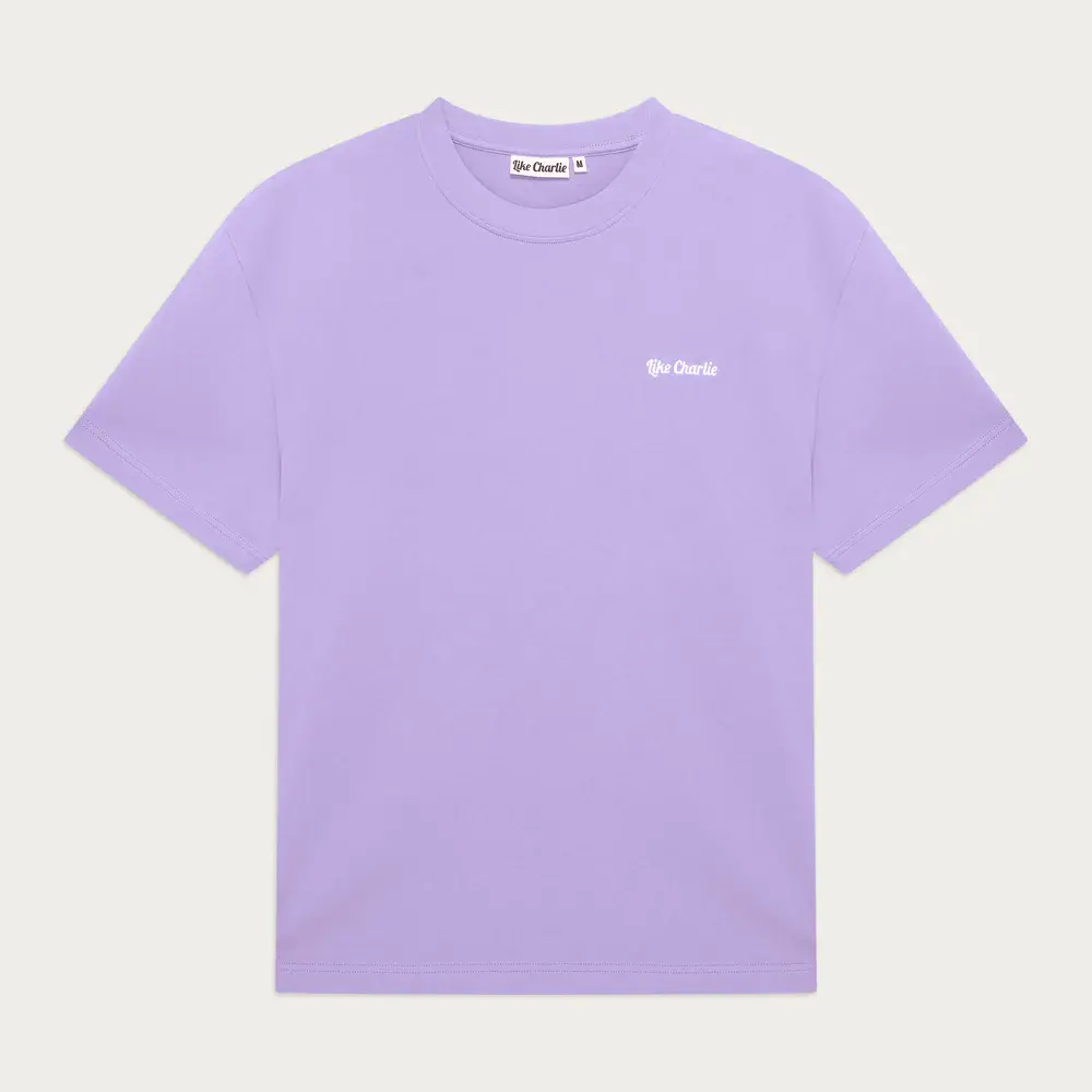 Like Charlie Like Charlie Lavender Logo T-Shirt