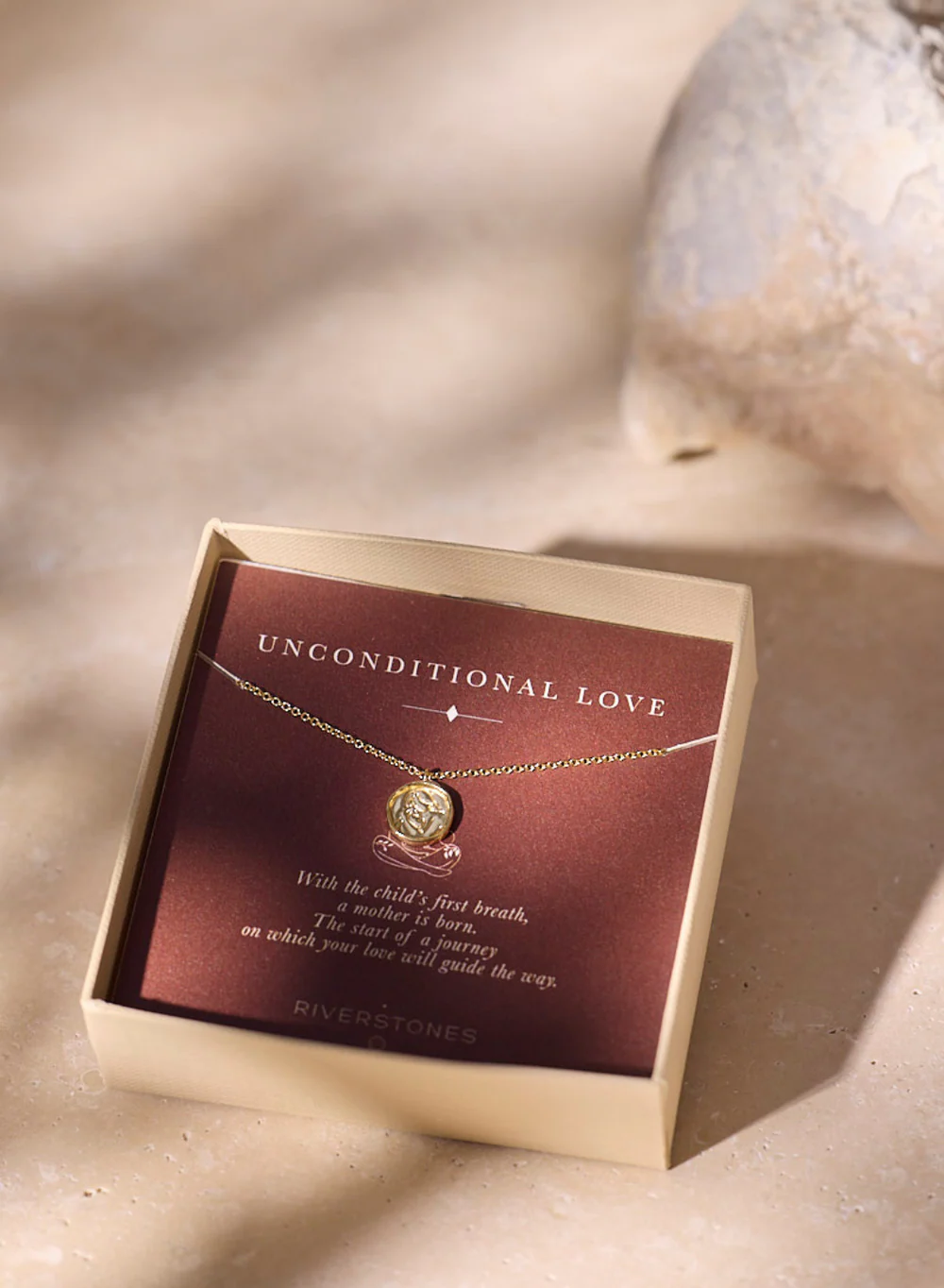 Riverstones Riverstones Mom Ketting Zilver