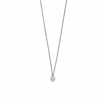 Riverstones Compass Necklace Silver