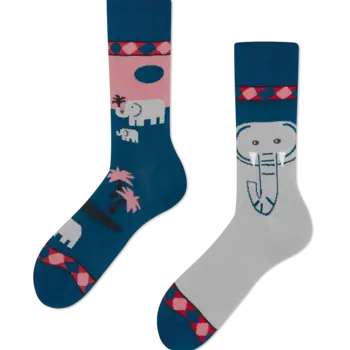 Many Mornings Socks Funky Elephant