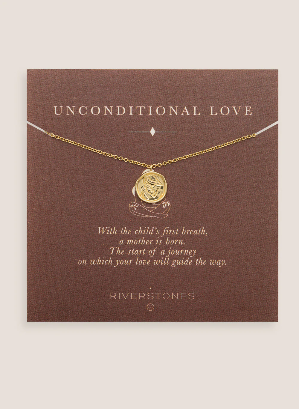 Riverstones Riverstones Mom Ketting Verguld