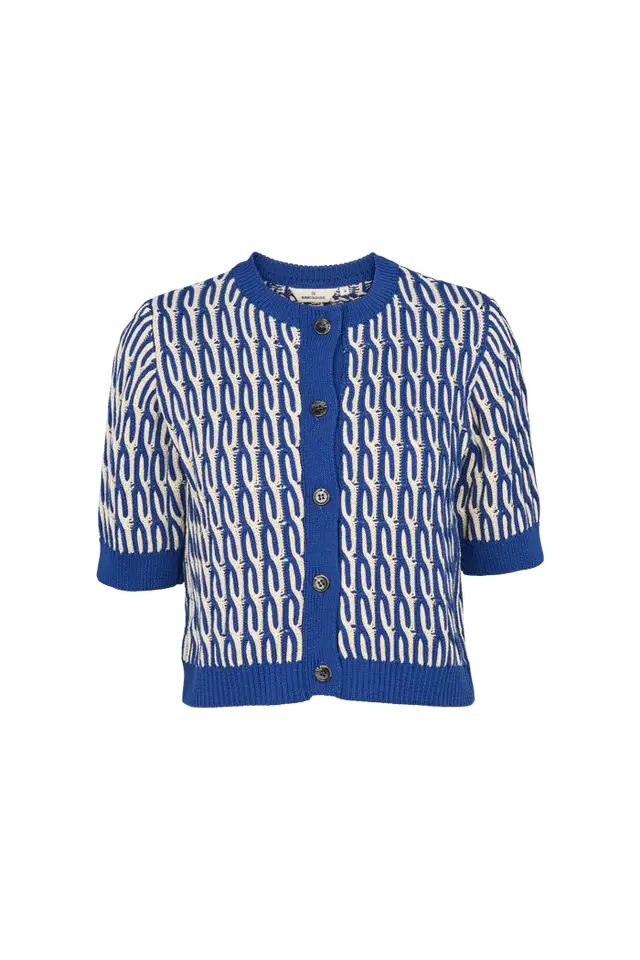 Basic Apparel Basic Apparel Minie Cardigan - Sodalite Blue / Whisper White