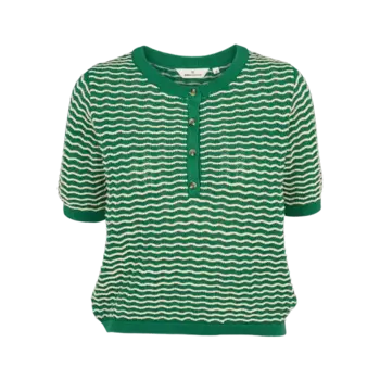 Basic Apparel Cashi Granddad Pullover - Abundant Green / Birch