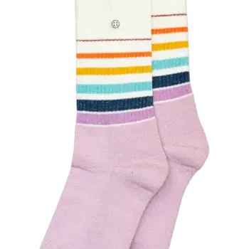 Alfredo Gonzales Athletic Sokken Rainbow Gradient Off White