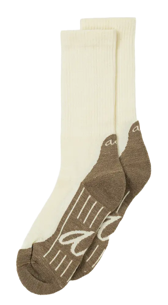 Alfredo Gonzales Alfredo Gonzales Merino Hike Sokken Plain Off White