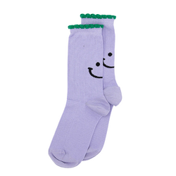 Alfredo Gonzales Femme Socks Ruffle Smiley Lila