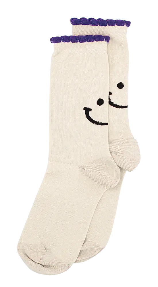 Alfredo Gonzales Alfredo Gonzales Femme Sokken Ruffle Smiley Off White