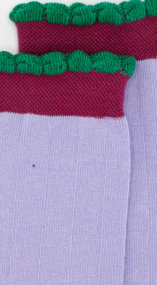 Alfredo Gonzales Alfredo Gonzales Femme Sokken Ruffle Plain Lila