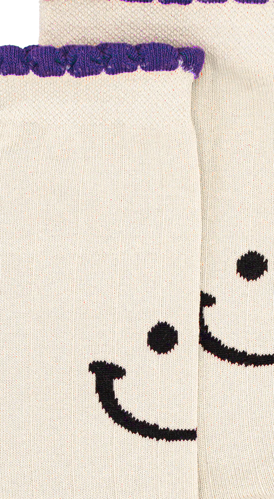 Alfredo Gonzales Alfredo Gonzales Femme Sokken Ruffle Smiley Off White