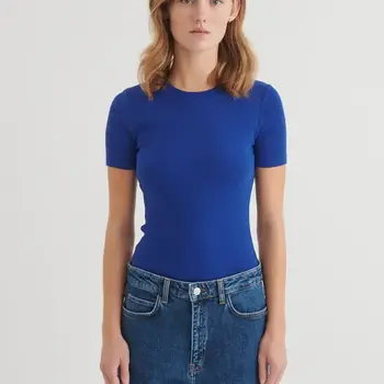 Basic Apparel Ludmilla O-Neck - Sodalite blue