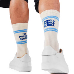 Many Mornings Sport Socks Scroll Routine