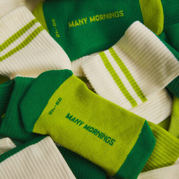 Many Mornings Sportsokken Green Groove