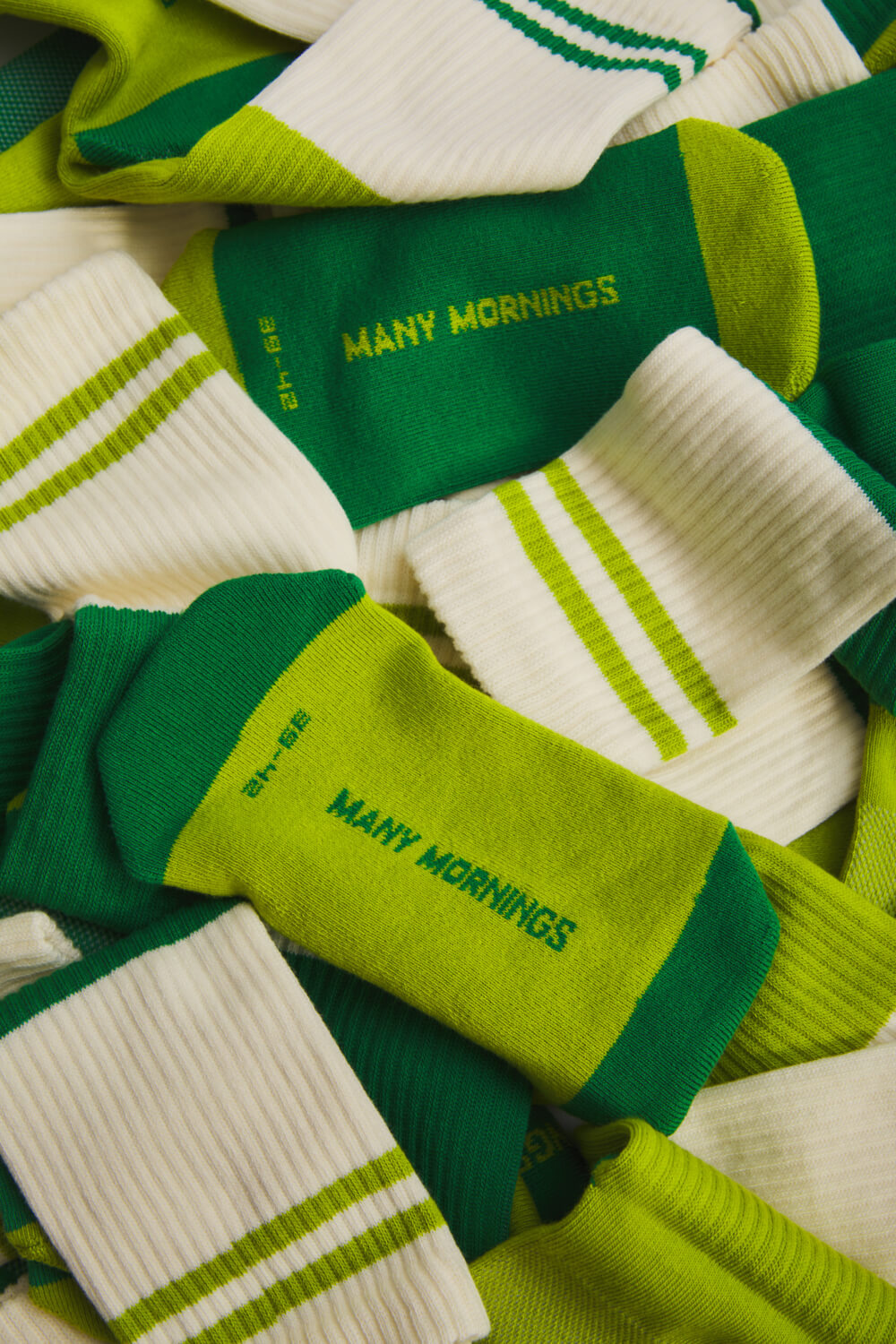 Many Mornings Many Mornings Sport Socks Green Groove