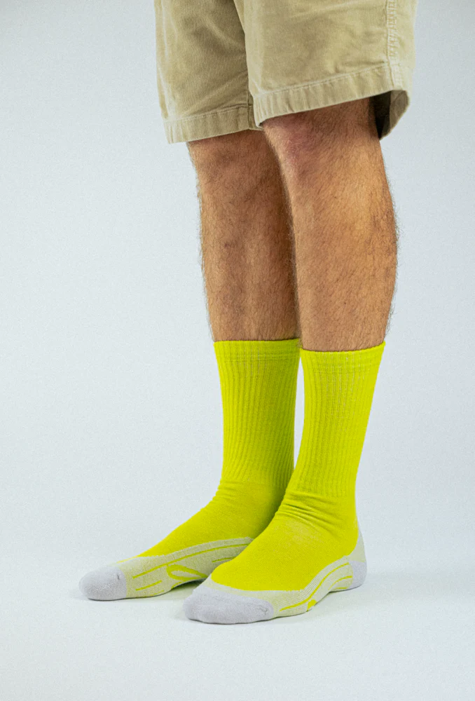 Alfredo Gonzales Alfredo Gonzales Merino Hike Sokken Plain Citron