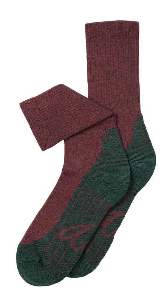 Alfredo Gonzales Alfredo Gonzales Merino Hike Sokken Plain Bordeaux