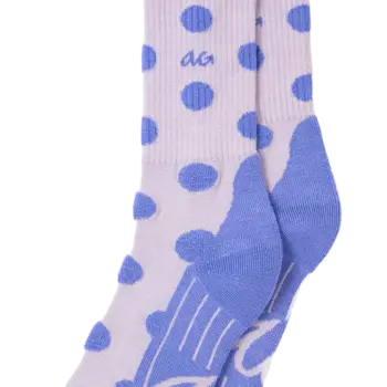 Alfredo Gonzales Merino Hike Socks Dots Lila