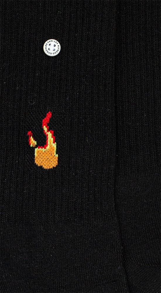 Alfredo Gonzales Alfredo Gonzales Sokken Athletic Icon Fire Black