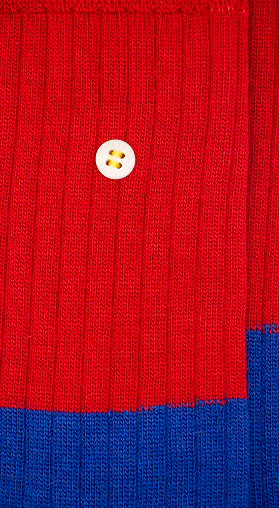 Alfredo Gonzales Alfredo  Gonzales Merino Rib Two Tone Sokken