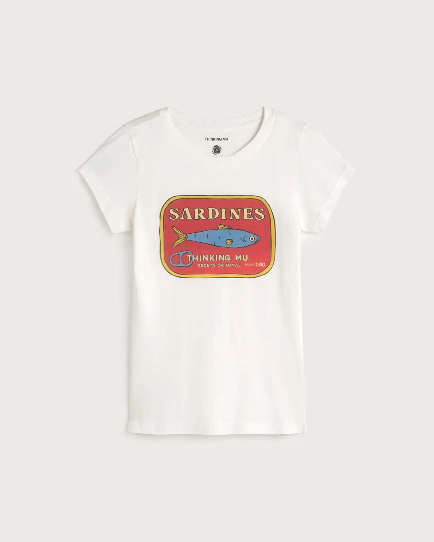 Thinking Mu Thinking Mu Sardines Mirna Tee White