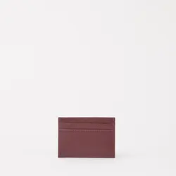 O My Bag Marks Cardcase Dark Cherry Soft Grain Leather