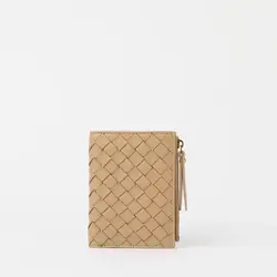O My Bag Jamie Wallet Woven Sand Woven Soft Grain Leather