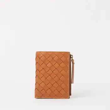 O My Bag Jamie Wallet Woven Wild Oak Woven Soft Grain Leather