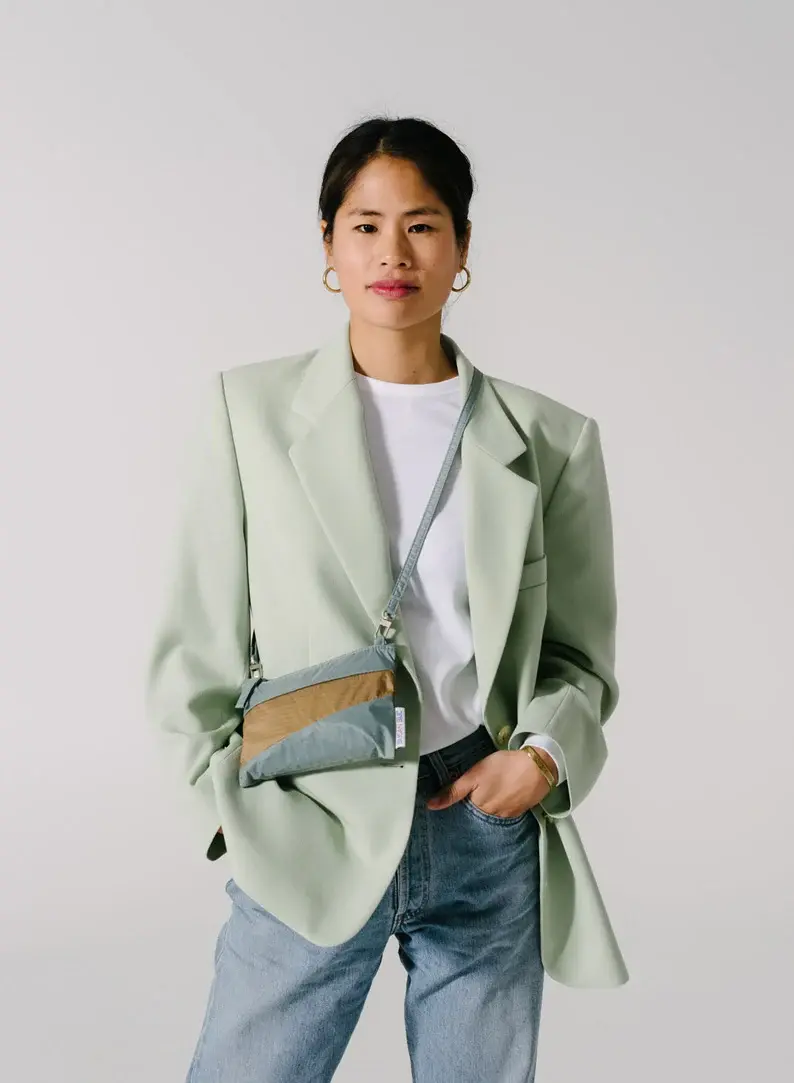 Susan Bijl Susan Bijl The New Pouch Grey & Camel
