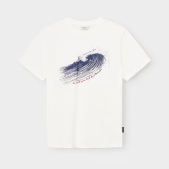 Dedicated T-Shirt Stockholm Support Line Wave Off-White