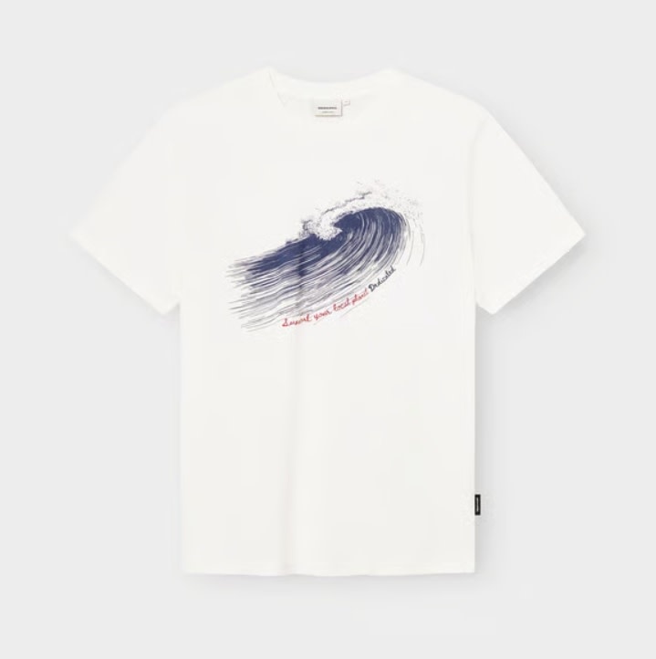 Dedicated Dedicated T-Shirt Stockholm Support Line Wave Off-White