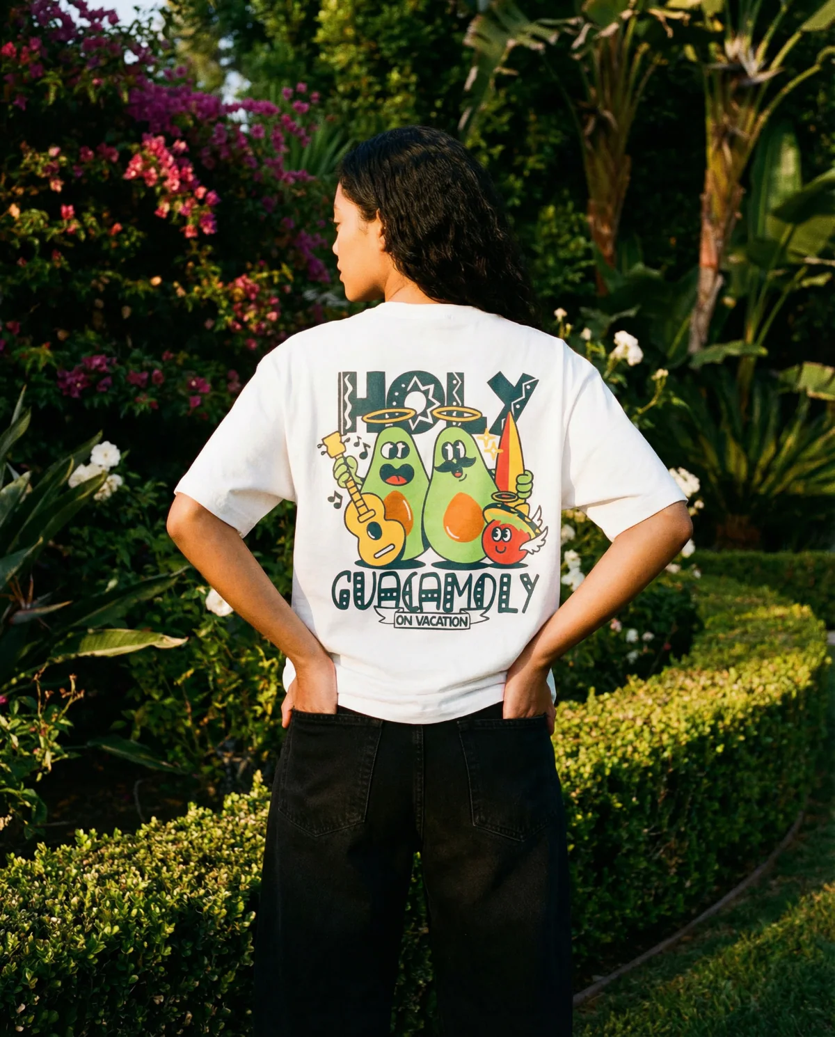 On Vacation On Vacation Holy Guacamoly T-Shirt Wit