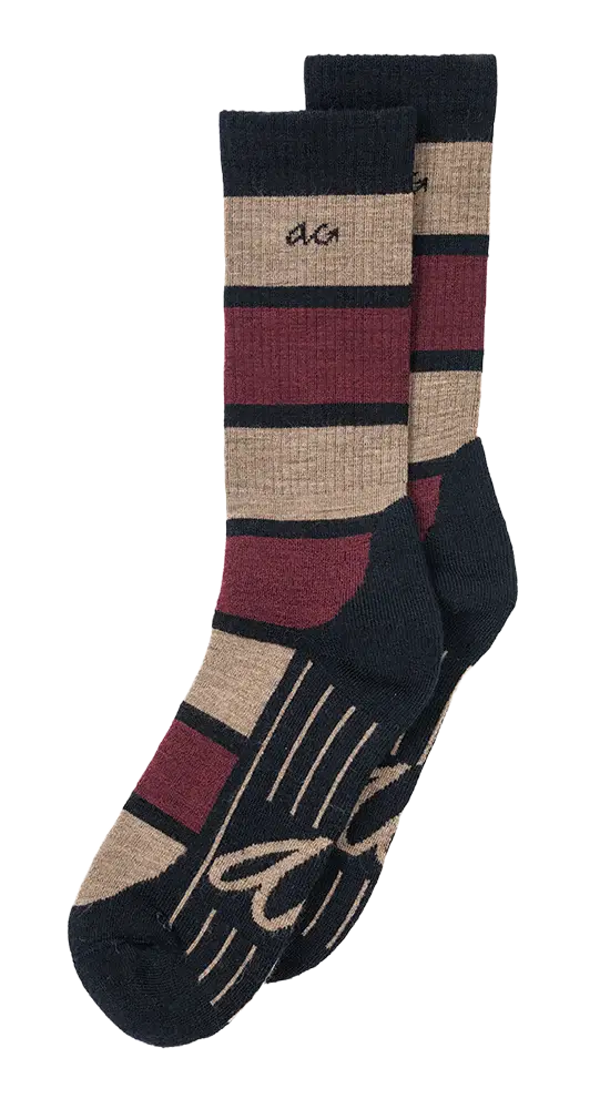 Alfredo Gonzales Alfredo Gonzales Merino Hike Sokken Patch Bordeaux