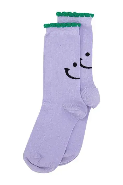 Alfredo Gonzales Alfredo Gonzales Femme Sokken Ruffle Smiley Lila