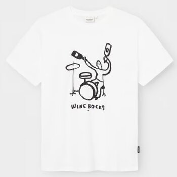 Dedicated T-Shirt Stockholm Wine Rocks Wit