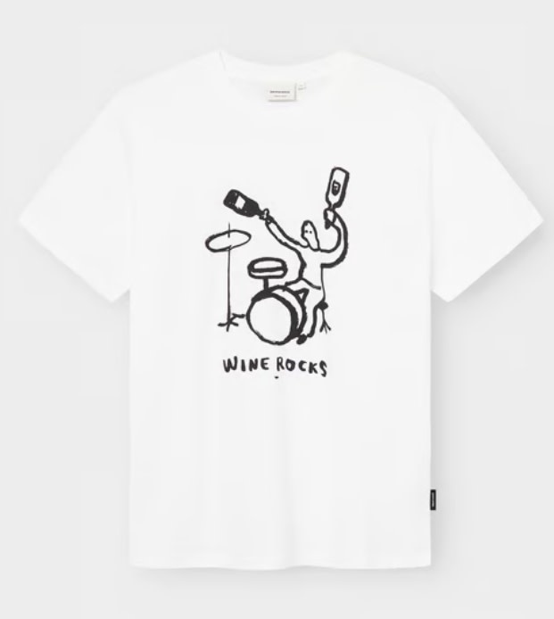 Dedicated Dedicated T-Shirt Stockholm Wine Rocks White
