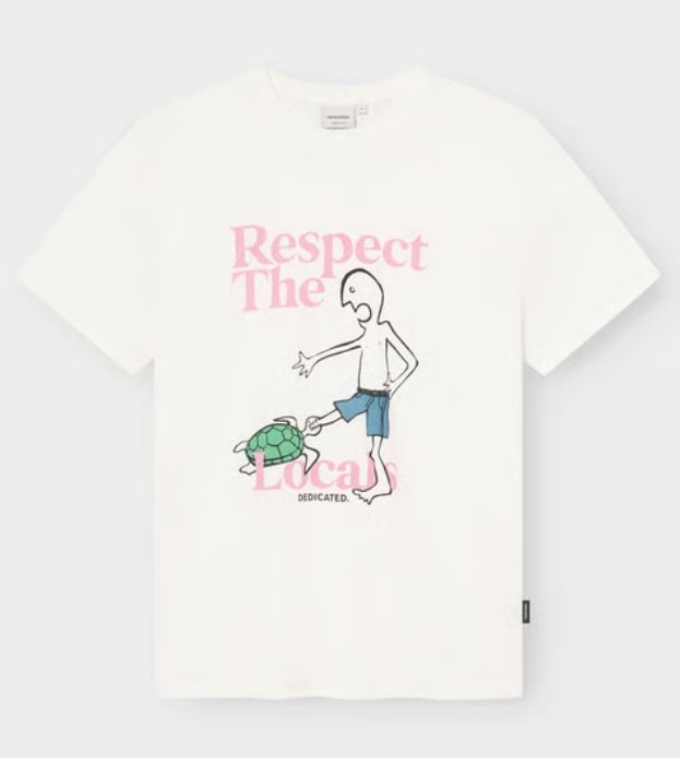 Dedicated Dedicated T-Shirt Stockholm Respect The Locals Off-White