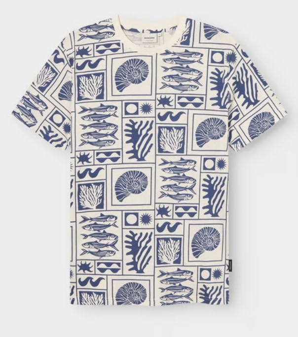 Dedicated Dedicated T-Shirt Stockholm Ocean Square Blue