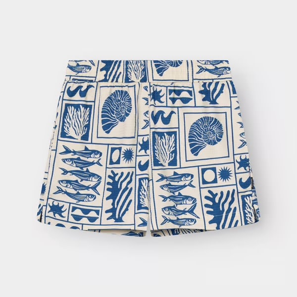 Dedicated Dedicated Shorts Aspudden Ocean Squares Oat Wit