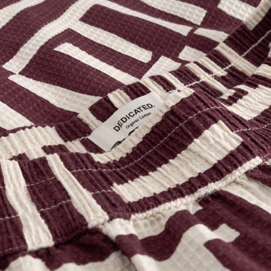 Dedicated Dedicated Shorts Aspudden Lines & Sticks Fig Red