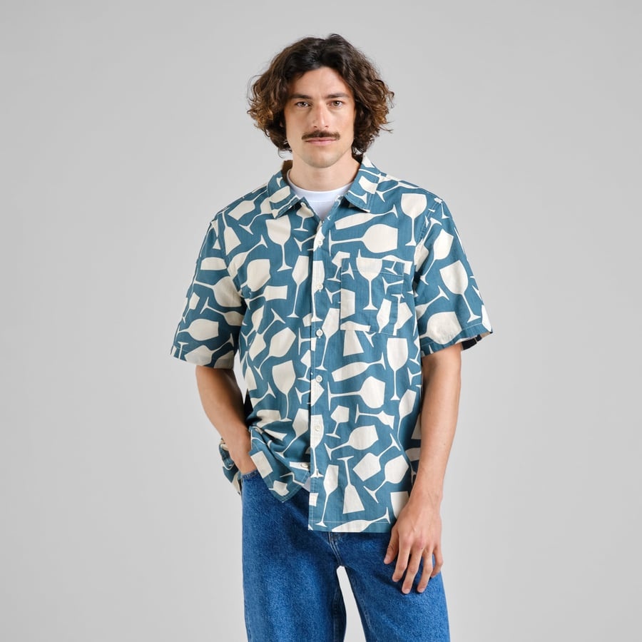 Dedicated Dedicated Shirt Brantevik Wine Cups Mediterranea Green