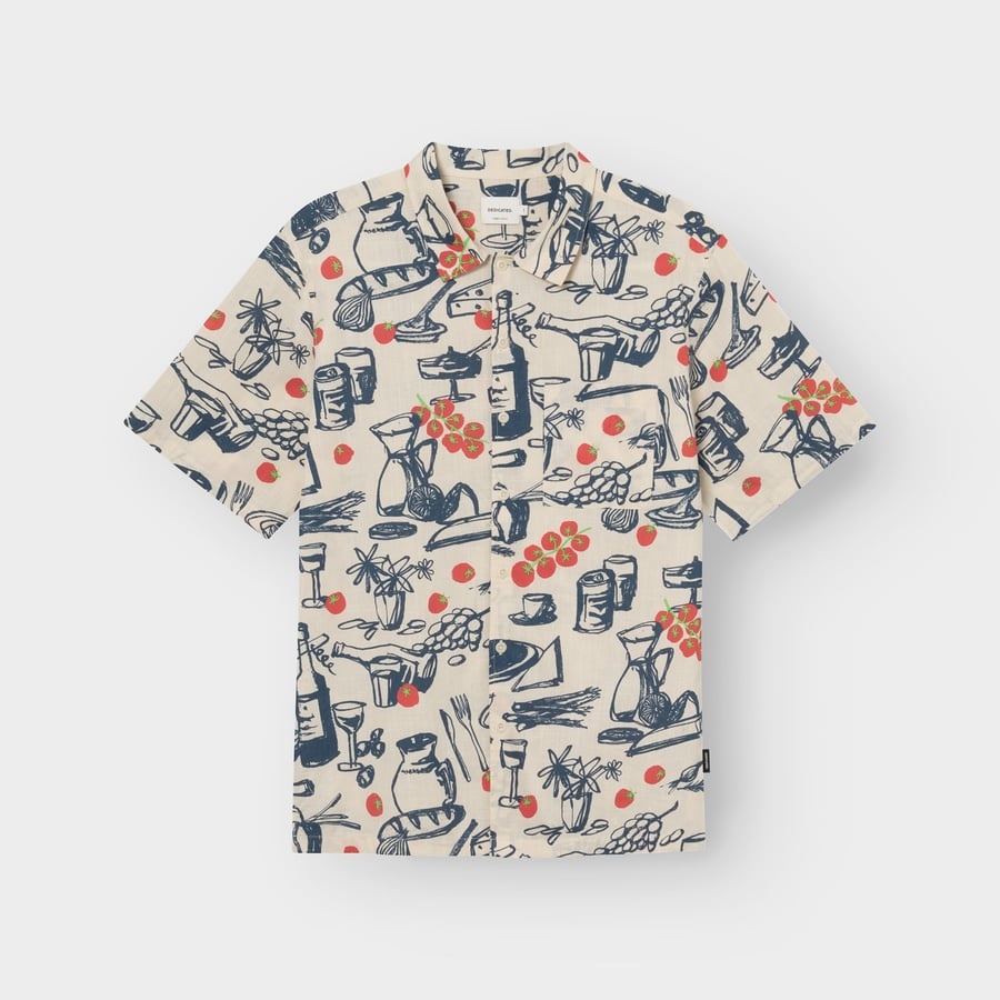 Dedicated Dedicated Shirt Brantevik Dinner Time Blue