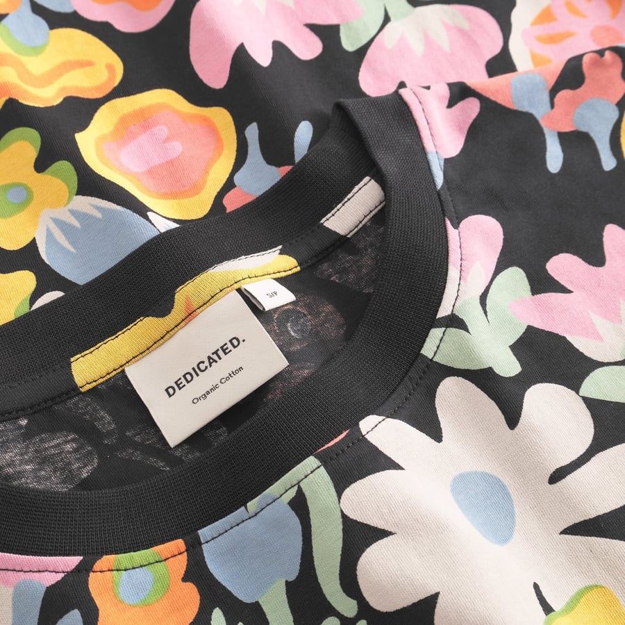 Dedicated Dedicated T-Shirt Vadstena Meadow Flowers Big Multi Color