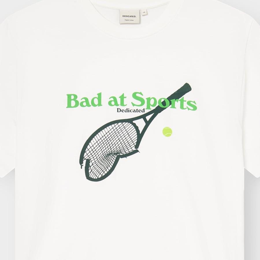 Dedicated Dedicated  T-Shirt Stockholm Bad At Sport White