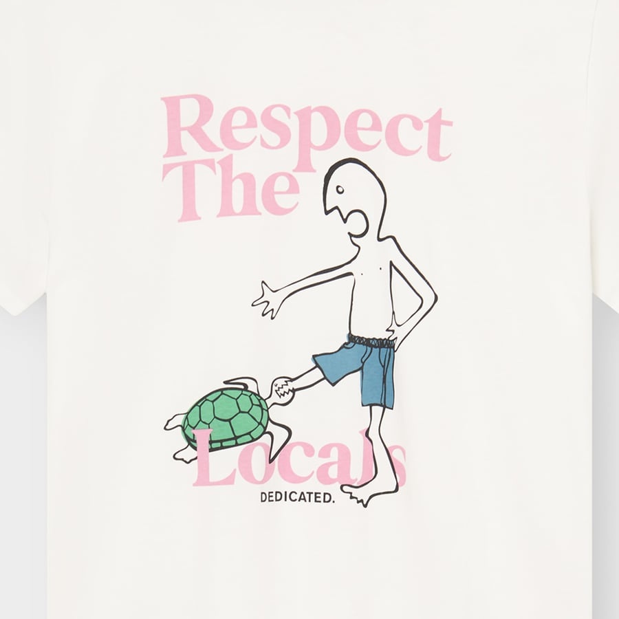 Dedicated Dedicated T-Shirt Stockholm Respect The Locals Off-White