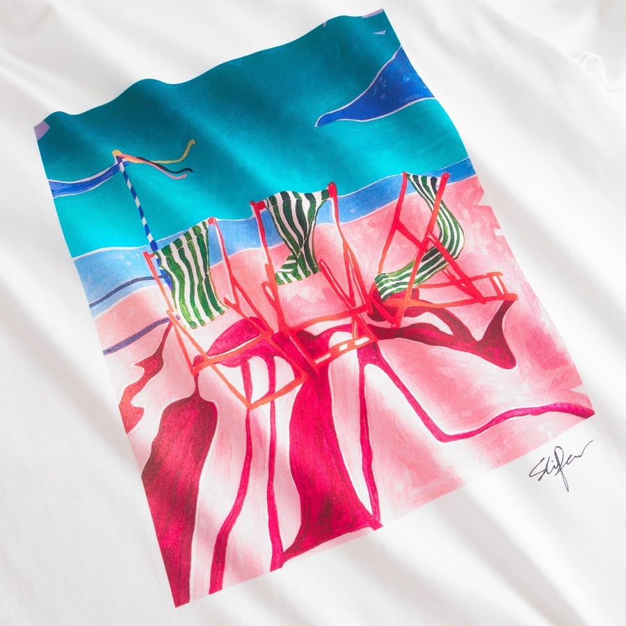 Dedicated Dedicated T-Shirt Vadstena Deck Chairs White