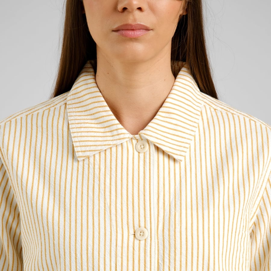 Dedicated Dedicated Jacket Stiby Work Stripe Yellow