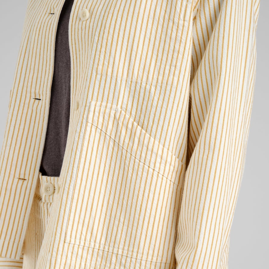 Dedicated Dedicated Jacket Stiby Work Stripe Yellow
