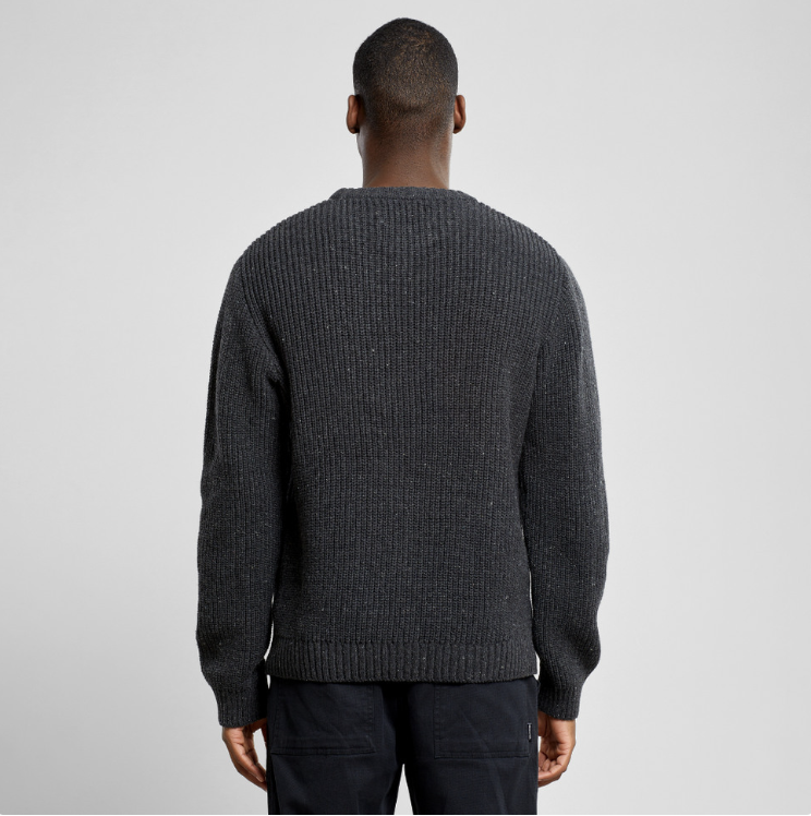 Dedicated Dedicated Sweater Ludvika Dark Grey Melange