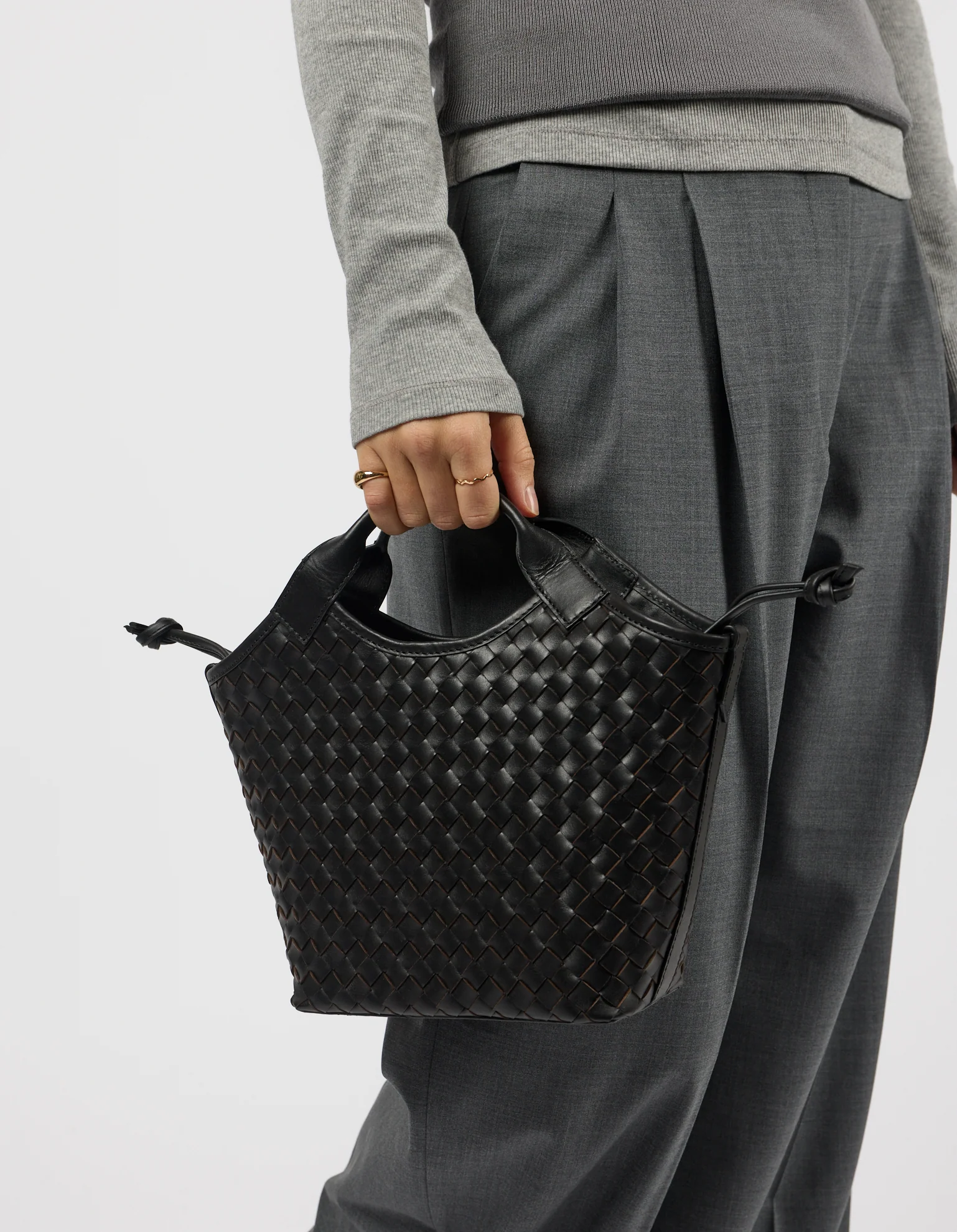 O My Bag O My Bag Mara Midi Tas Woven Classic Leather