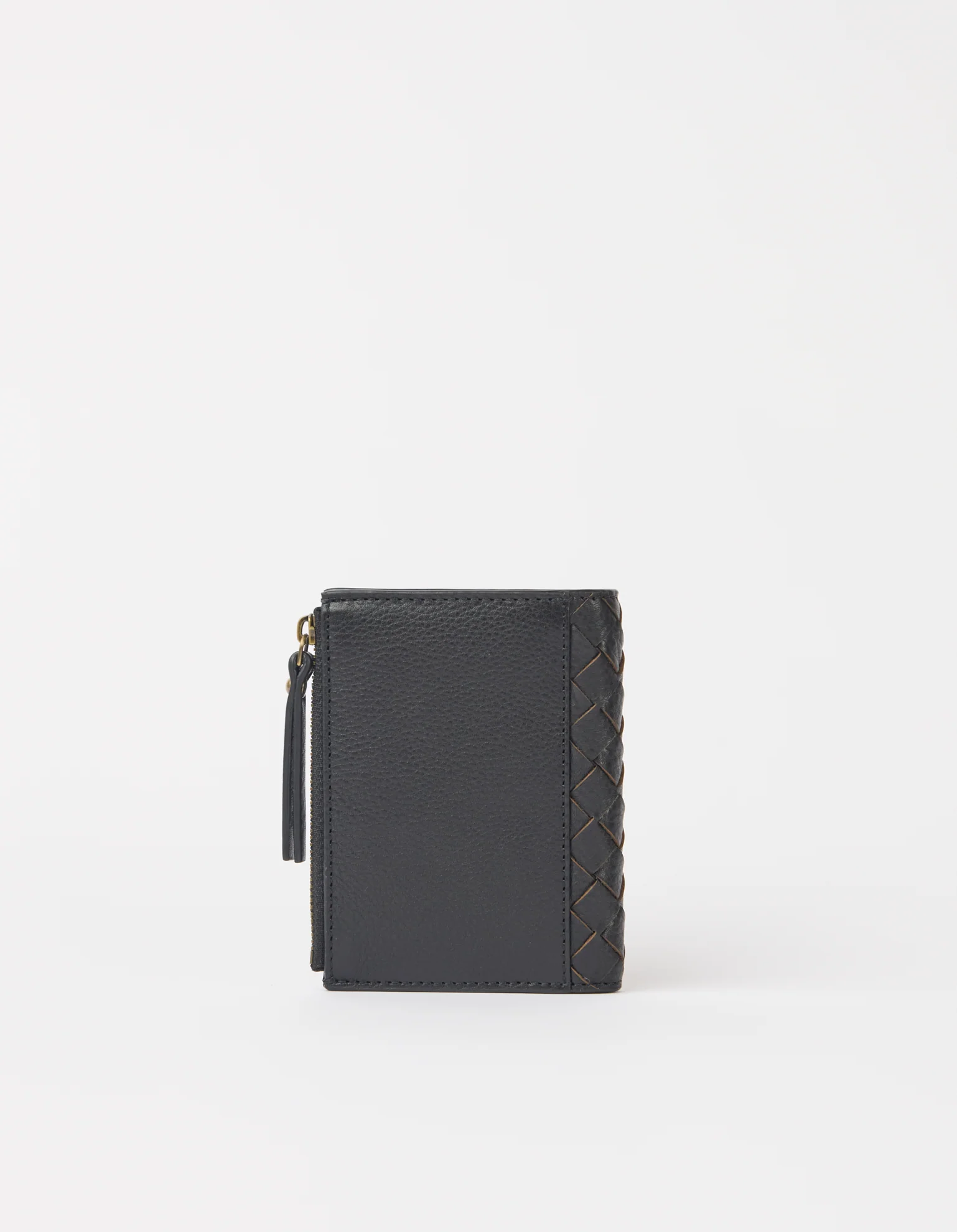 O My Bag O My Bag Jamie Portemonnee Woven Black Woven Soft Grain Leather